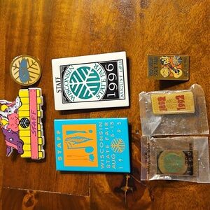 Wisconsin State Fair Collectible Pins Lot 7 Vintage